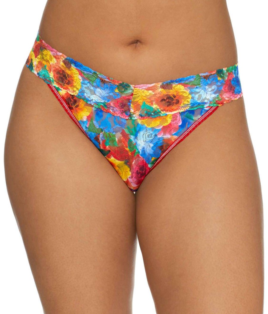 Hanky Panky Panties * | Signature Lace Original Rise Printed Thong Discount Hanky Panky