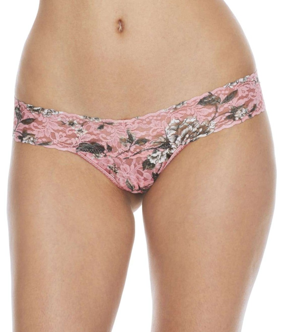 Hanky Panky Panties * | Marianne Low Rise Thong Cheap Hanky Panky Pink Multi