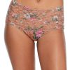 Hanky Panky Panties * | Signature Lace Printed Retro V-Kini Sales Hanky Panky Terracotta Rose