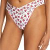 Hanky Panky Panties * | Heartbeat Original Rise Thong Discount Hanky Panky White Multi