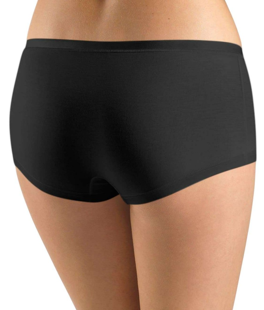 Panties * | Soft Touch Boyshort Online Hanro Black