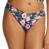 Hanky Panky Panties * | Damascus Original Rise Thong Discount Hanky Panky Black Floral