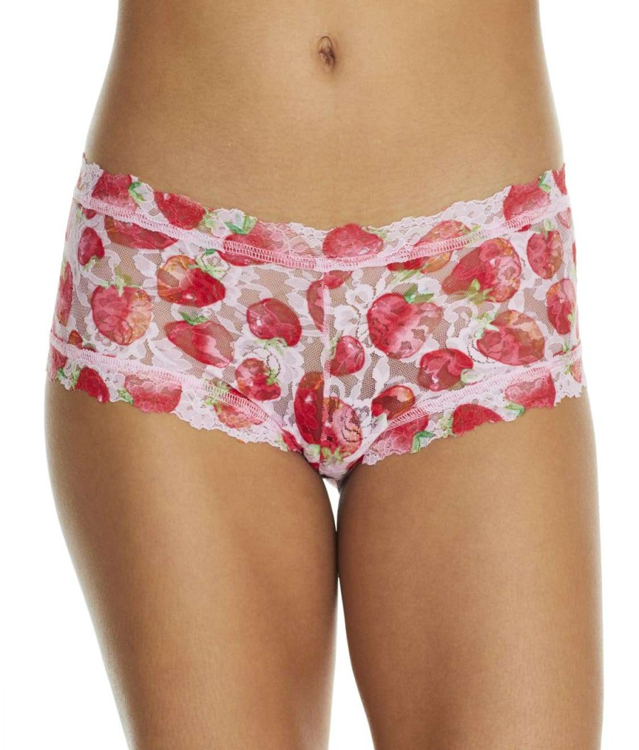 Hanky Panky Panties * | Strawberry Fields Boyshort Online Hanky Panky Pink Multi