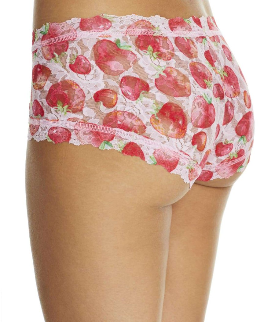 Hanky Panky Panties * | Strawberry Fields Boyshort Online Hanky Panky Pink Multi