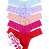 Hanky Panky Panties * | Signature Lace Low Rise Thong 5-Pack Online Hanky Panky Valentine Assorted