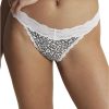 Panties * | Micro Lace Band Thong Cheap Moi Wild Thing / Pearl