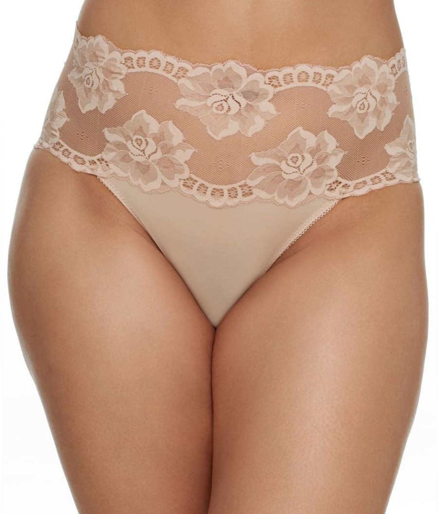 Panties * | Light & Lacy Hi-Cut Brief Cheap Wacoal Rose Dust