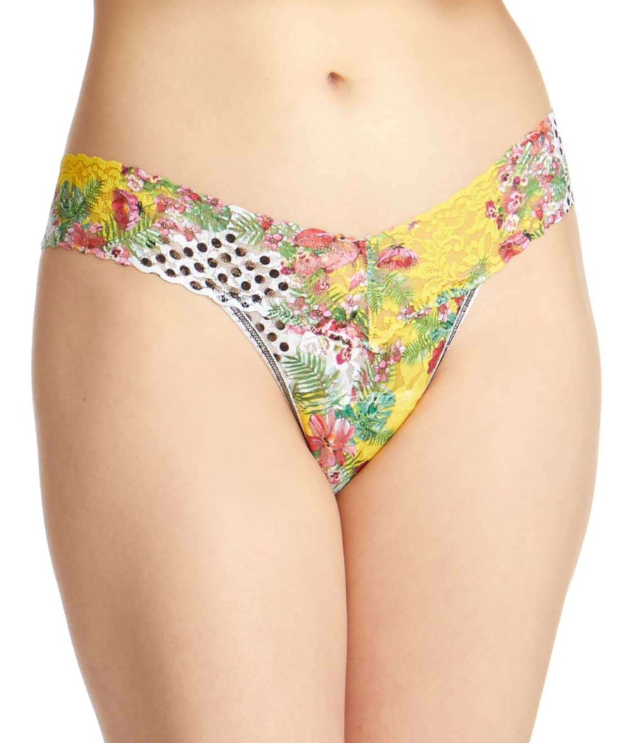 Hanky Panky Panties * | Low Rise Thong Discount Hanky Panky Teens Floral Mashup