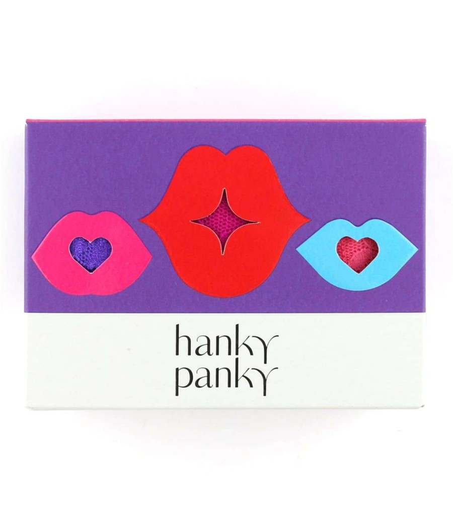 Hanky Panky Panties * | Signature Lace Low Rise Thong 3-Pack Online Hanky Panky Purple / Ruby / Pink