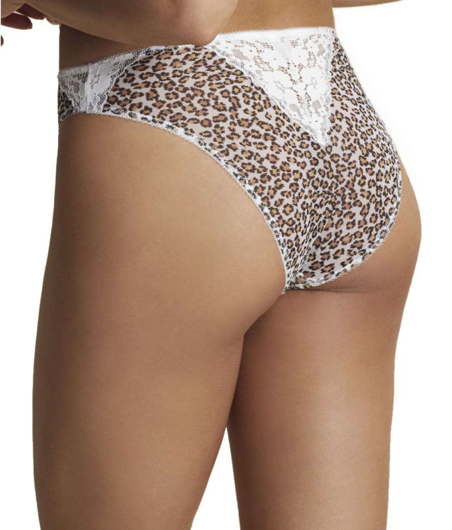 Panties * | Mesh & Lace High-Waist Panty Online Moi Wild Thing / Pearl