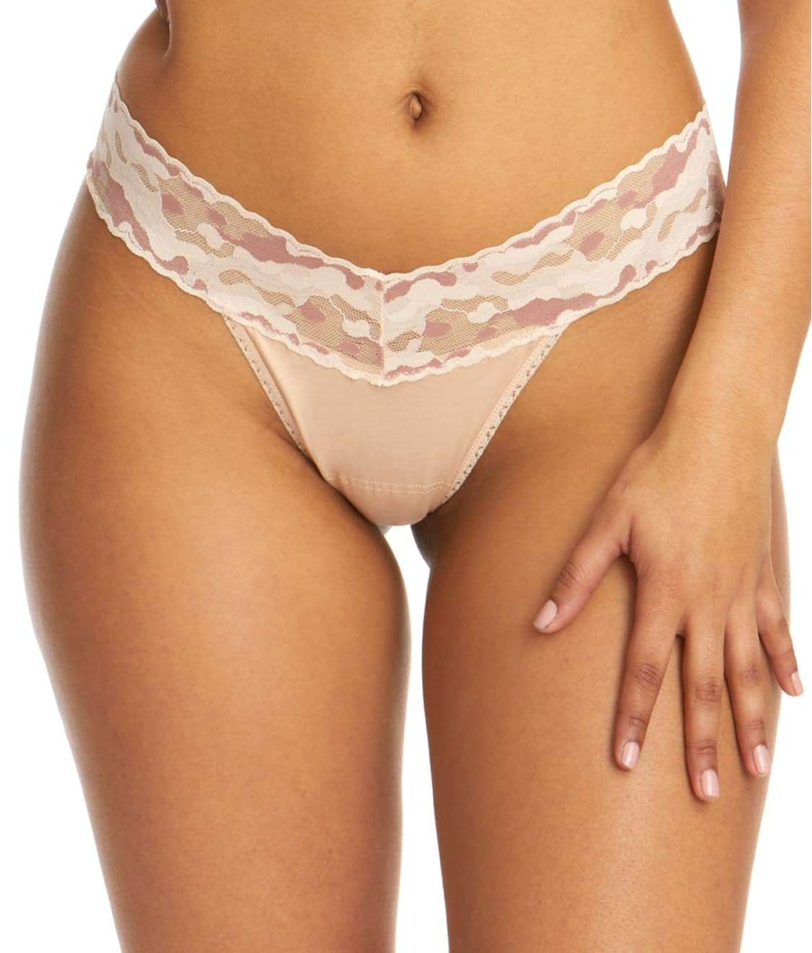 Hanky Panky Panties * | Camo Cotton Low Rise Thong Cheap Hanky Panky