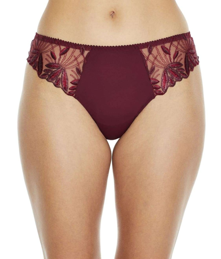 Panties * | Orlando Thong Discount Prima Donna Deep Cherry