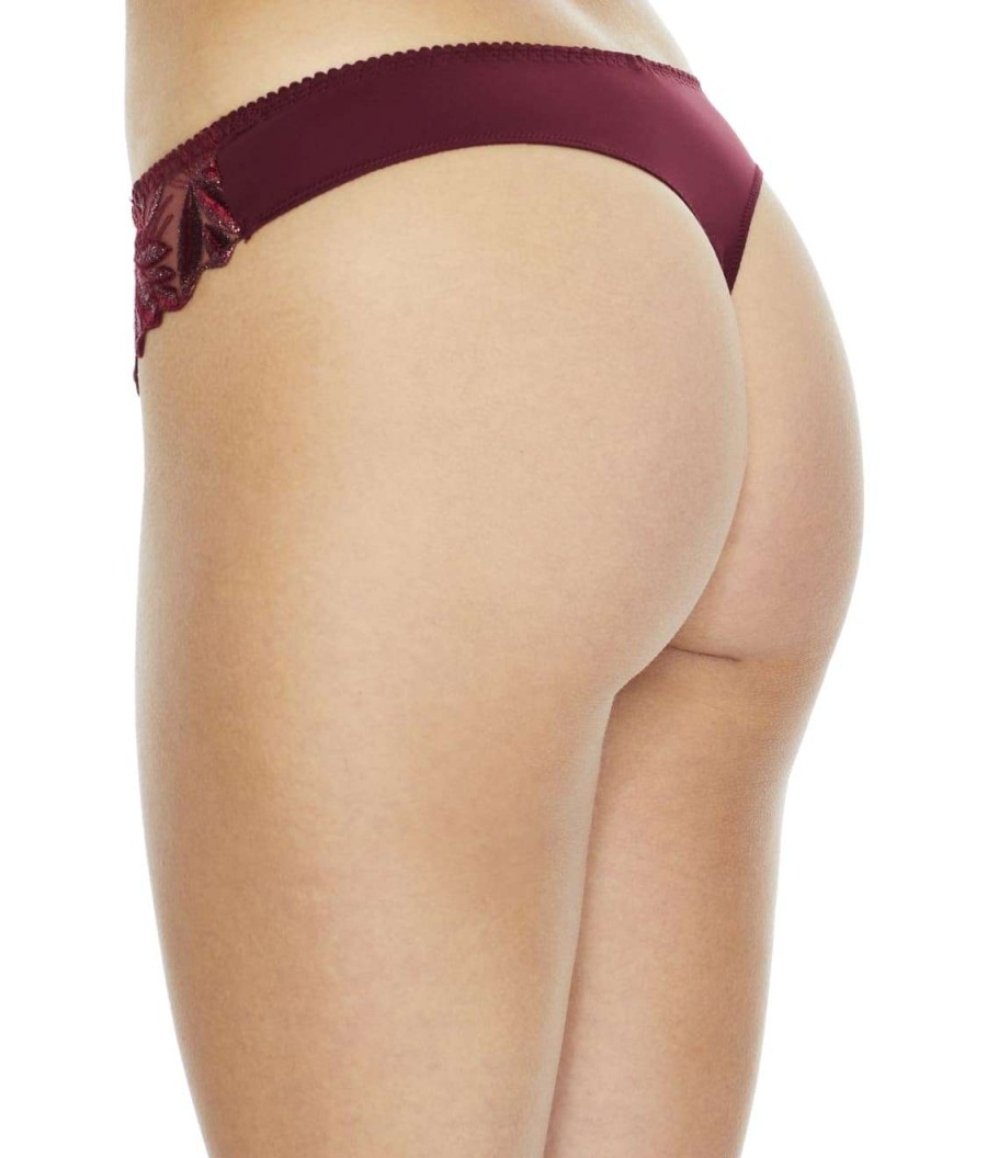 Panties * | Orlando Thong Discount Prima Donna Deep Cherry