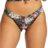 Hanky Panky Panties * | Baroque Blooms V-Kini Sales Hanky Panky Black Multi