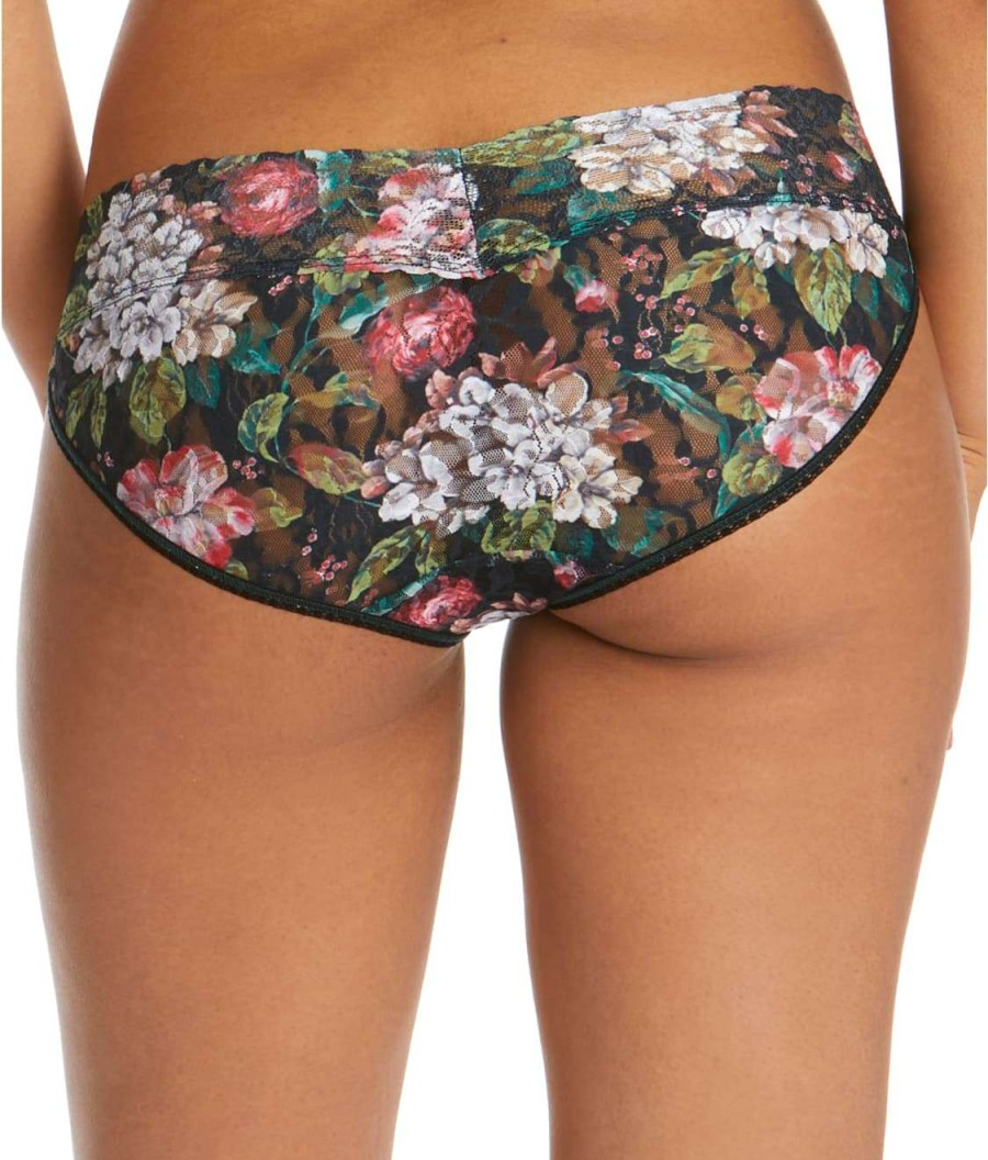 Hanky Panky Panties * | Baroque Blooms V-Kini Sales Hanky Panky Black Multi