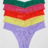 Hanky Panky Panties * | Signature Lace Original Rise Thong Fashion 5-Pack Sales Hanky Panky