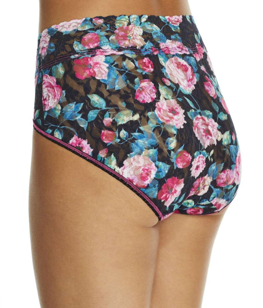 Hanky Panky Panties * | Damascus French Brief Online Hanky Panky Black Floral