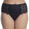 Panties * | Dahlia Hi-Cut Full Brief Cheap Dita Von Teese Black