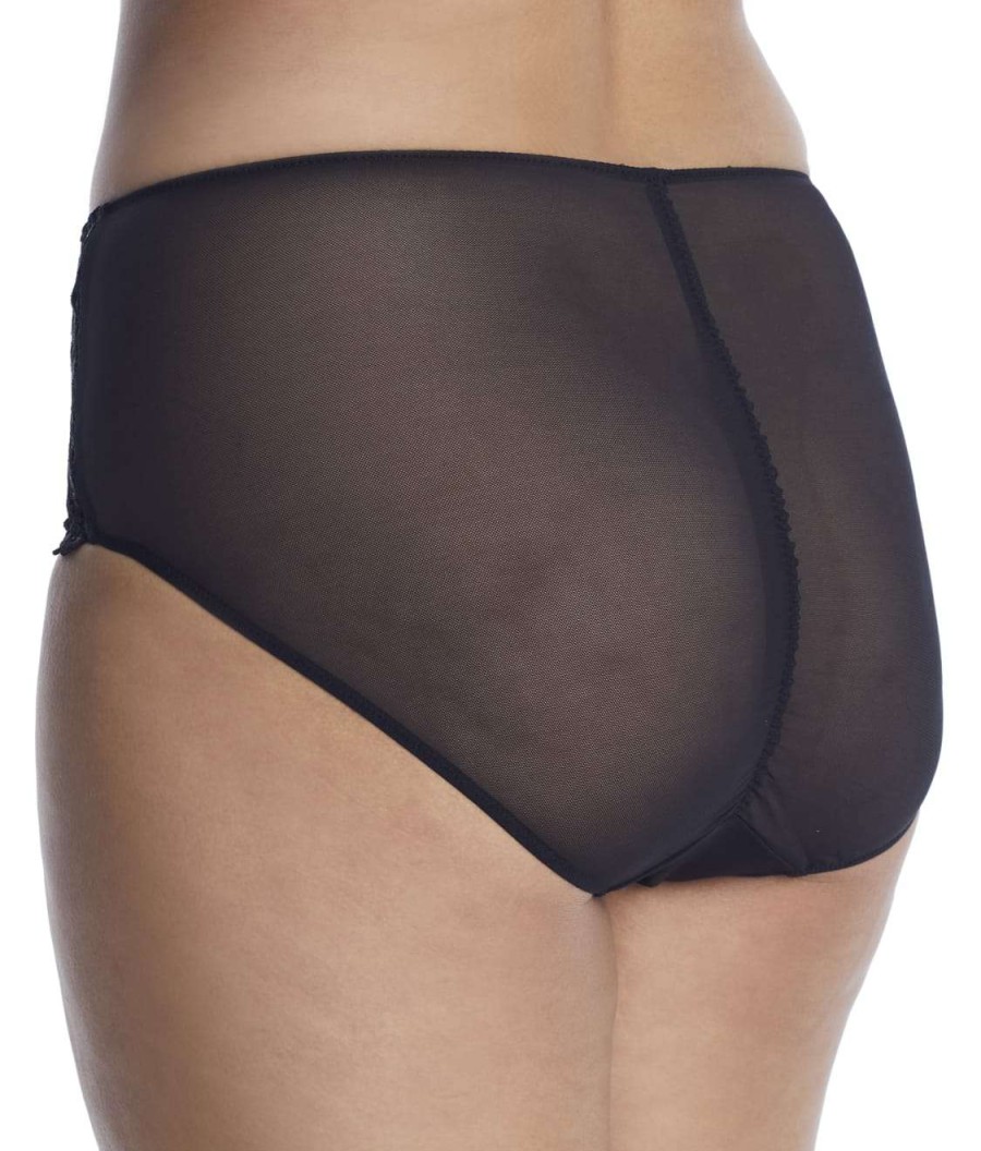 Panties * | Dahlia Hi-Cut Full Brief Cheap Dita Von Teese Black