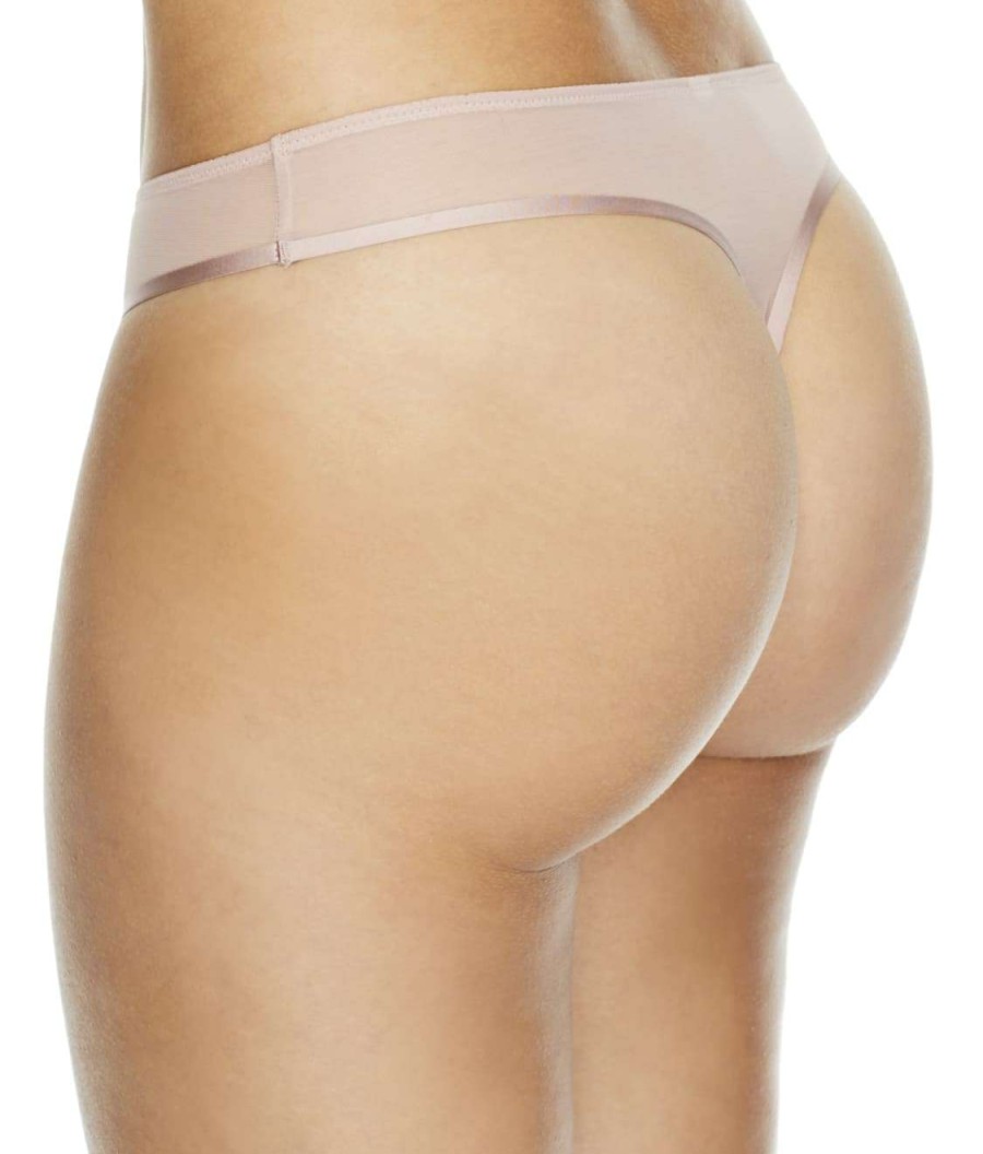 Panties * | The Sheer Mesh Thong Sales Nearlynude